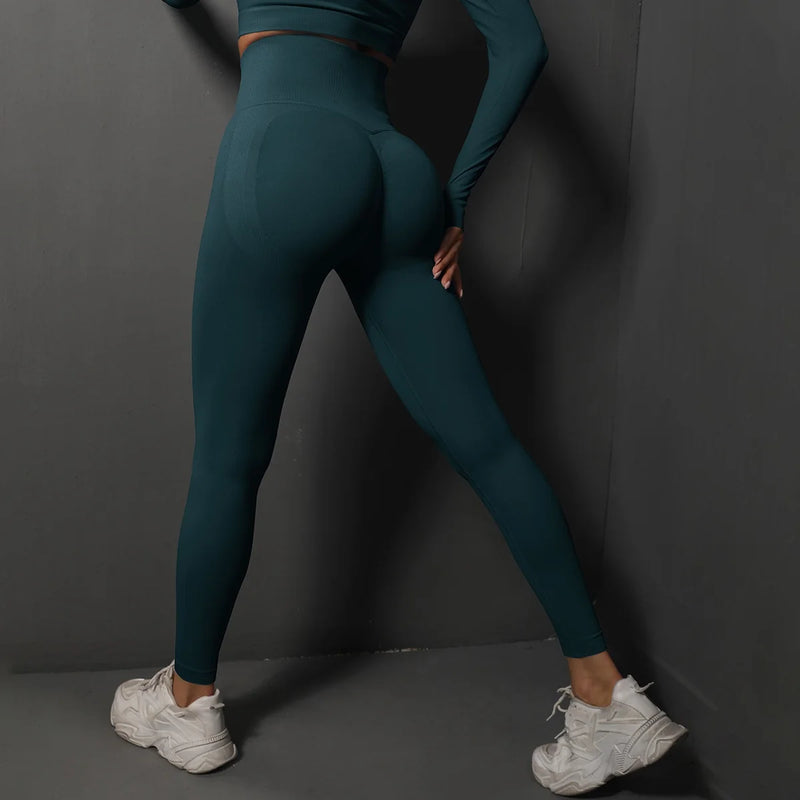 Cloud Hide Blue Yoga Pants SEXY Women Fitness Gym Sports Leggings Seamless Tights High Waist Female Trousers Workout Sportswear