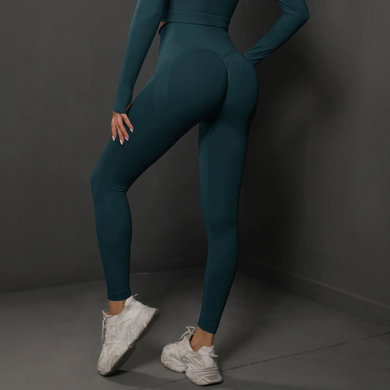 Cloud Hide Blue Yoga Pants SEXY Women Fitness Gym Sports Leggings Seamless Tights High Waist Female Trousers Workout Sportswear