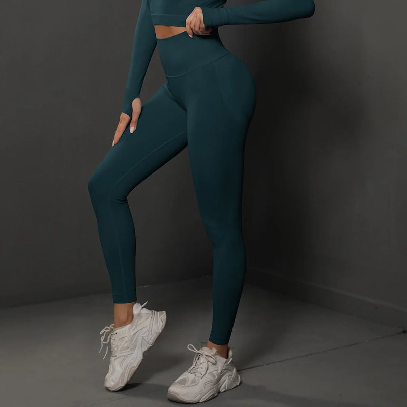 Cloud Hide Blue Yoga Pants SEXY Women Fitness Gym Sports Leggings Seamless Tights High Waist Female Trousers Workout Sportswear