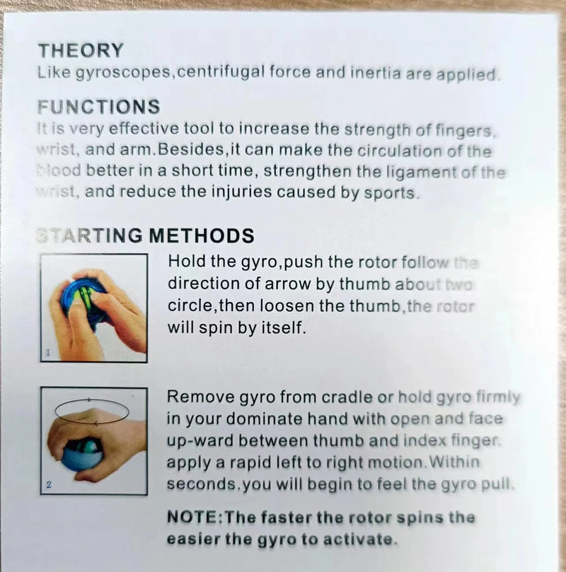 Auto Count Gyro Ball Wrist Power led Gyro Ball Wrist Power Ball for Forearm Gyro Wrist Exerciser Strengthen Arm gym workout