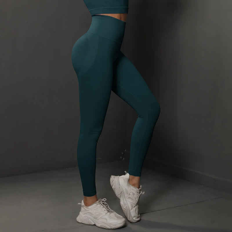 Cloud Hide Blue Yoga Pants SEXY Women Fitness Gym Sports Leggings Seamless Tights High Waist Female Trousers Workout Sportswear