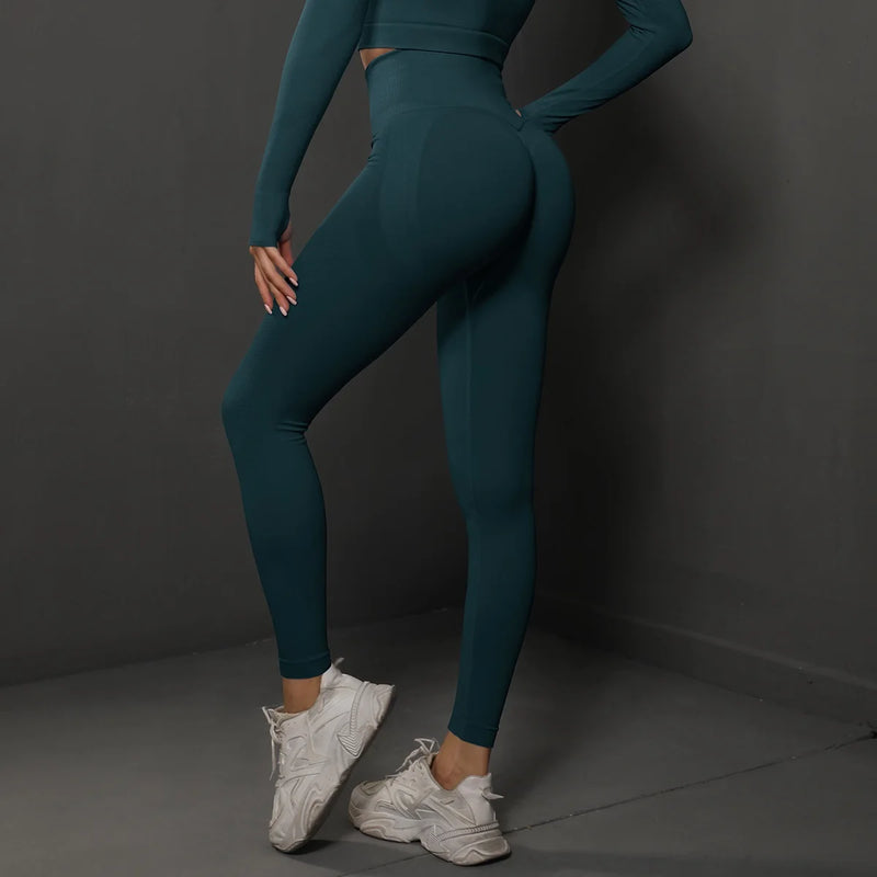 Cloud Hide Blue Yoga Pants SEXY Women Fitness Gym Sports Leggings Seamless Tights High Waist Female Trousers Workout Sportswear